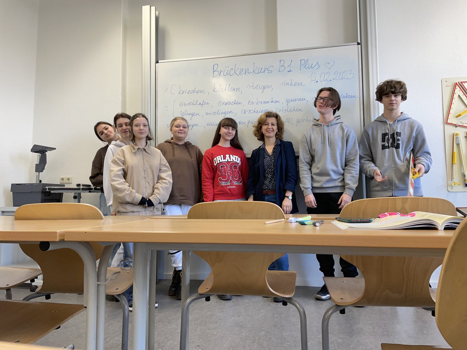 З українськими студентами під час курсу німецької мови